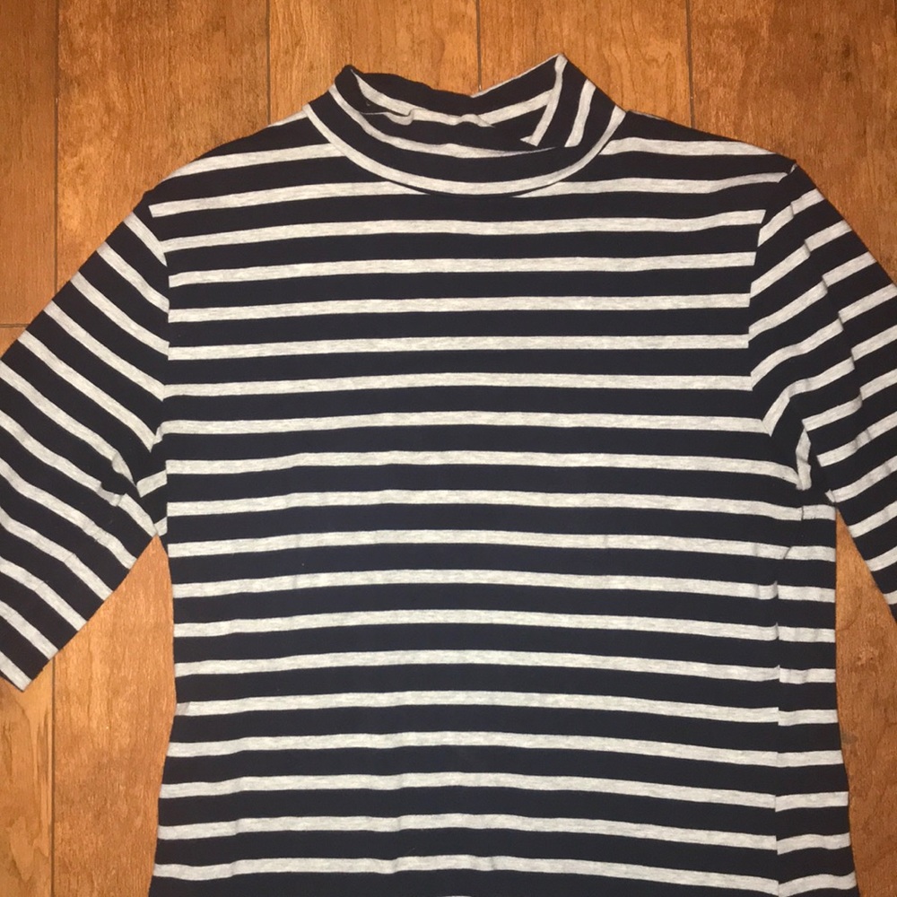 ⚡️Sale⚡️Blue and Gray Gap Mock Neck Dress - Picture 3 of 3